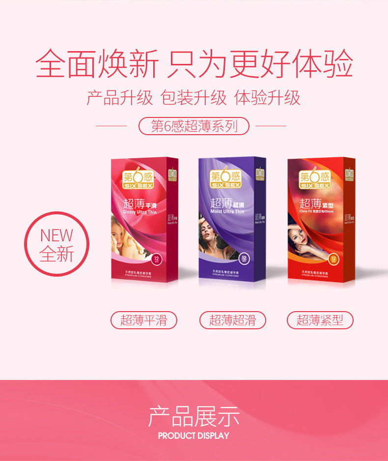 SIX SEX  Ultra thin  smooth condom  Pack of twenty four