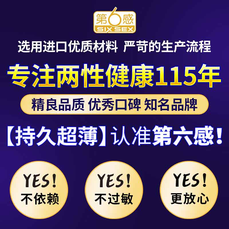 SIX SEX  physical delay condom pack of ten