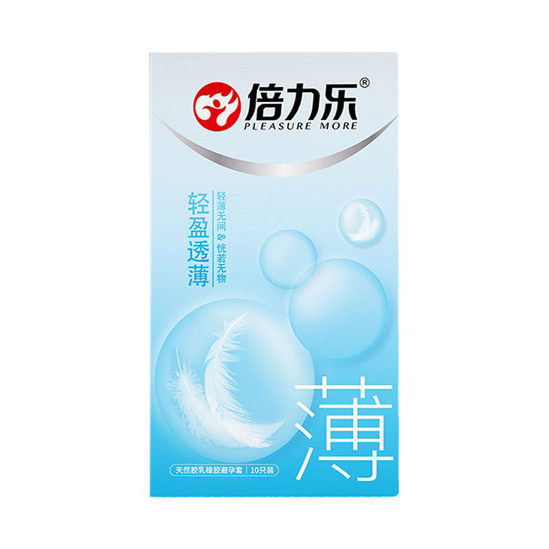 PLEASURE MORE Condoms   Light and thin ten slices