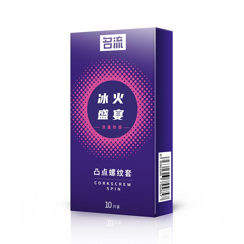 MINGLIU  Feast of Ice and Fire Raised Bump Threaded  condom  ten pcs