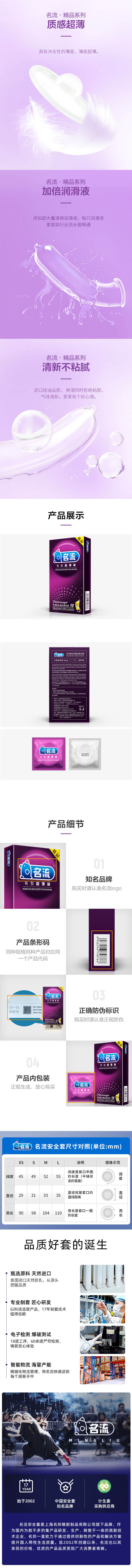 MINGLIU  Famous and stylish Ultra thin condom ten pcs