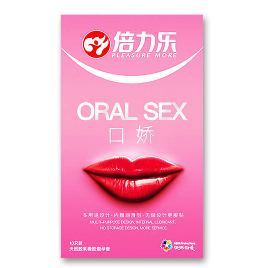 PLEASURE MORE condom series  oral sex  pack of ten