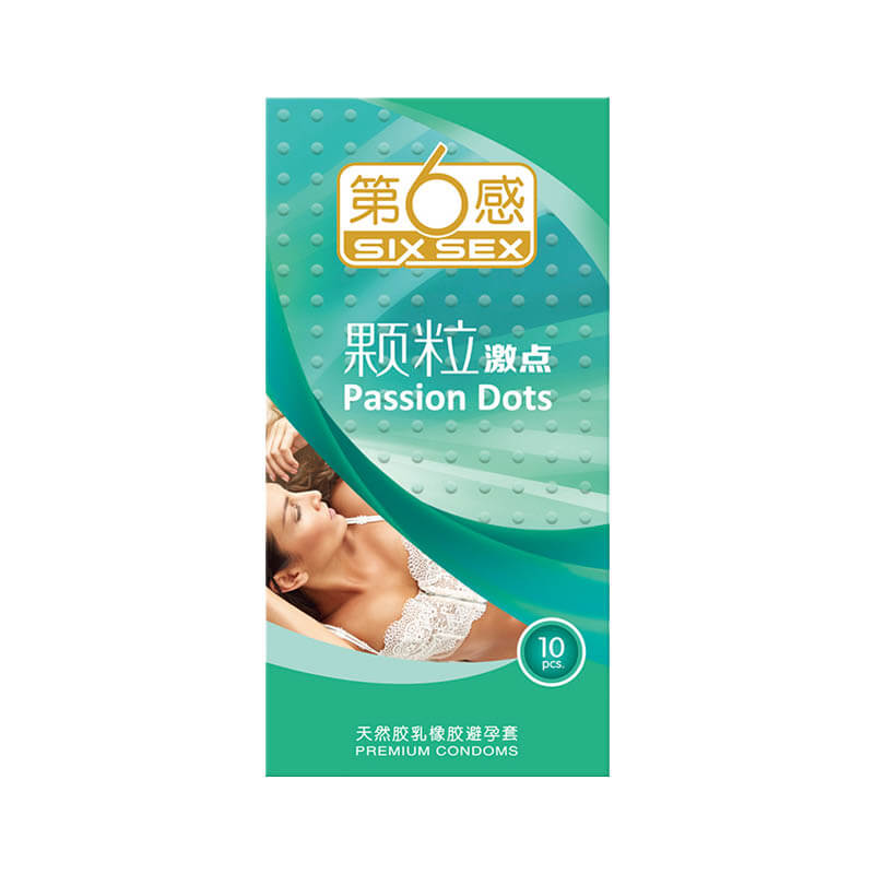 SIX SEX   particles   exciting points condom  Pack of  ten