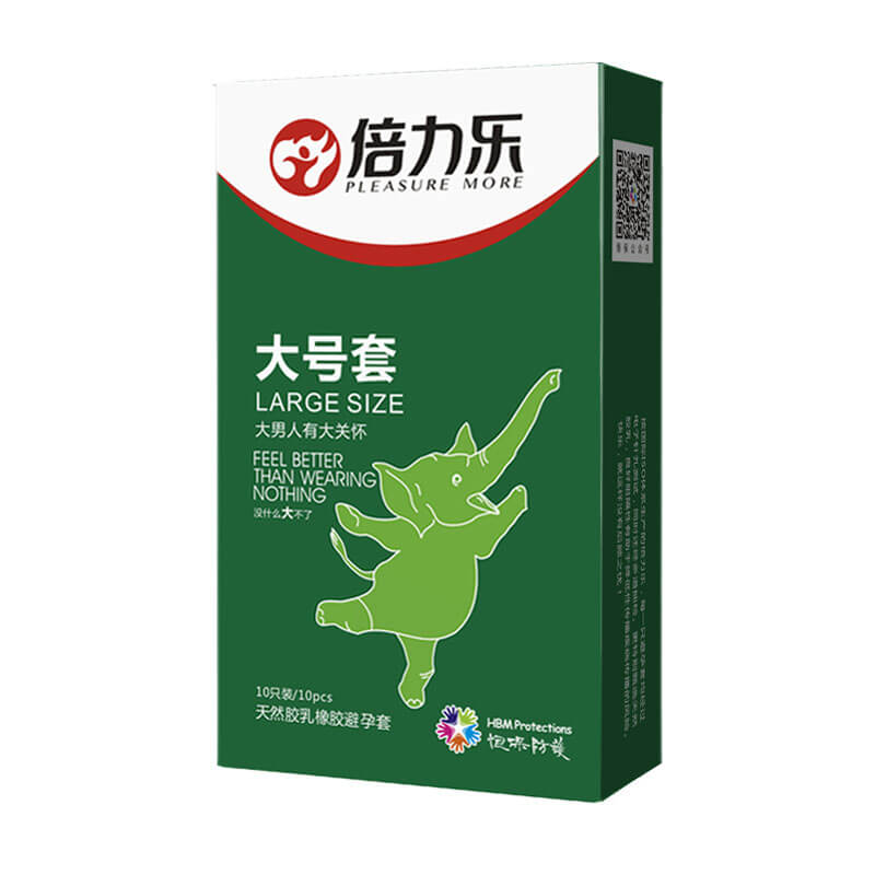 PLEASURE MORE condoms Large condom pack of ten