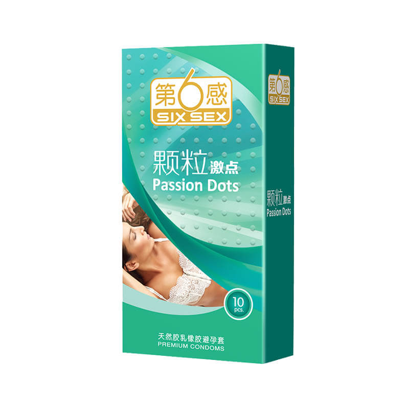 SIX SEX   particles   exciting points condom  Pack of  ten