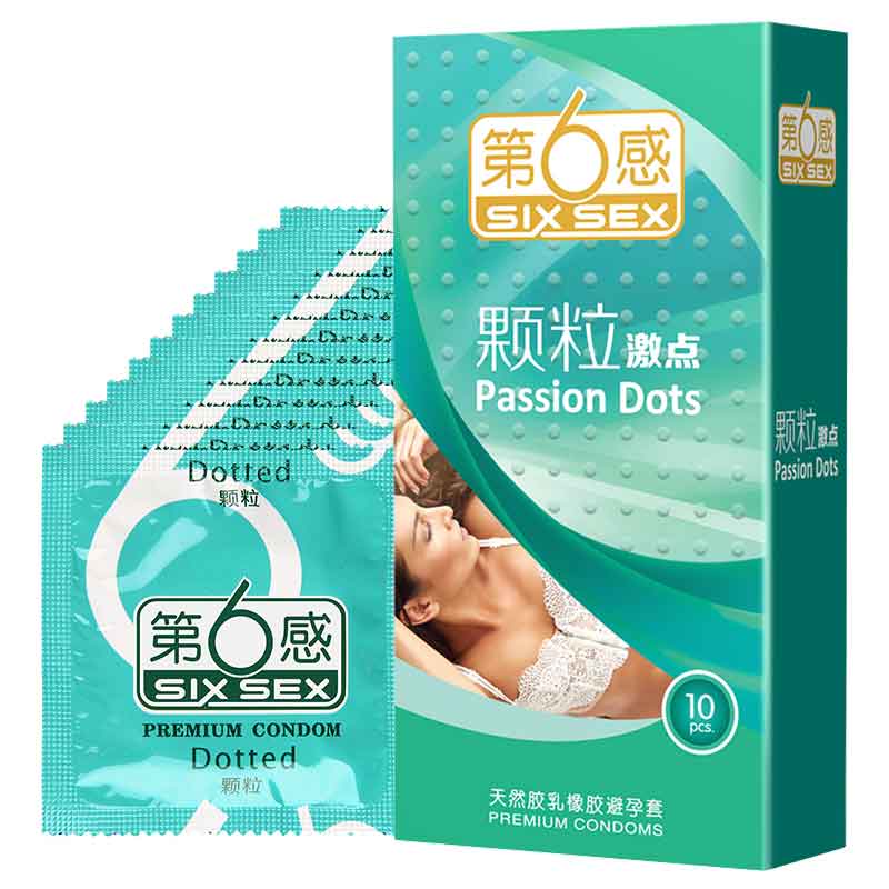 SIX SEX   particles   exciting points condom  Pack of  ten