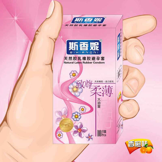 SIXIANGNI  Supreme softness Ultra thin condom  ten  pcs