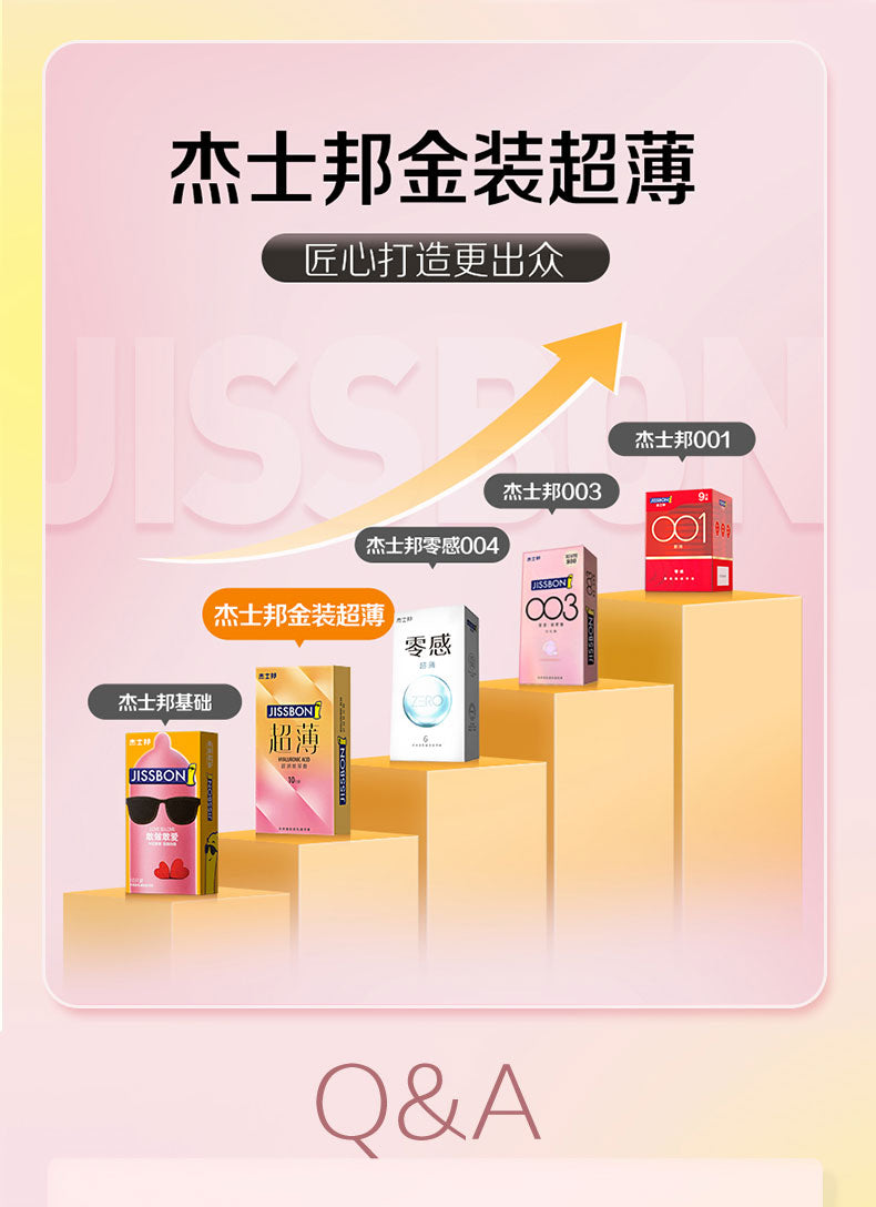 JISSBON Ultra-thin hyaluronic acid condom ten pcs