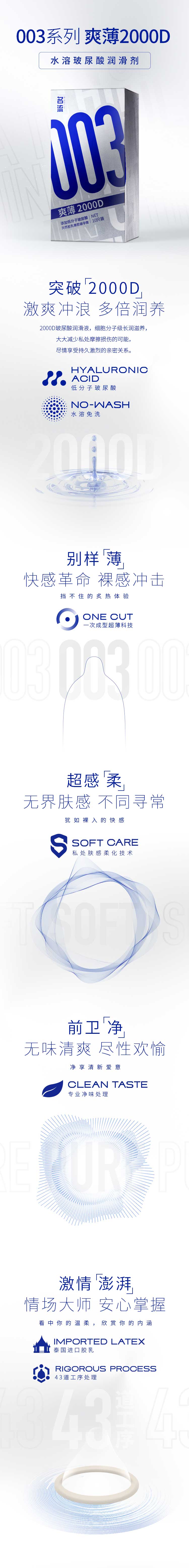 MINGLIU 003  Super cool and thin  condom  ten pcs