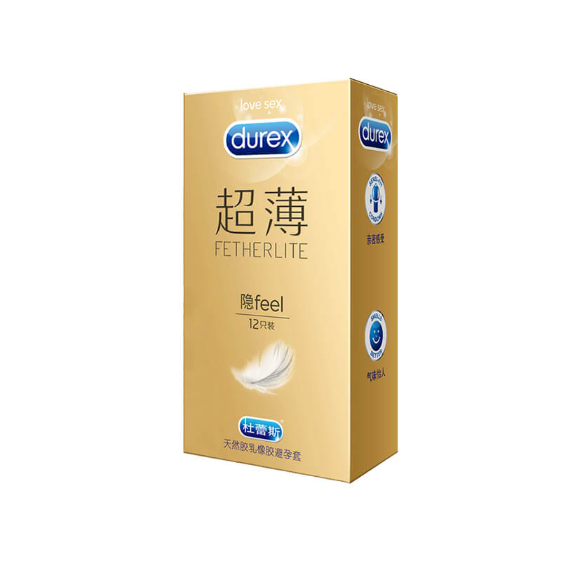 DUREX  gold packaging   Ultra thin   invisible condom Pack of  twelve