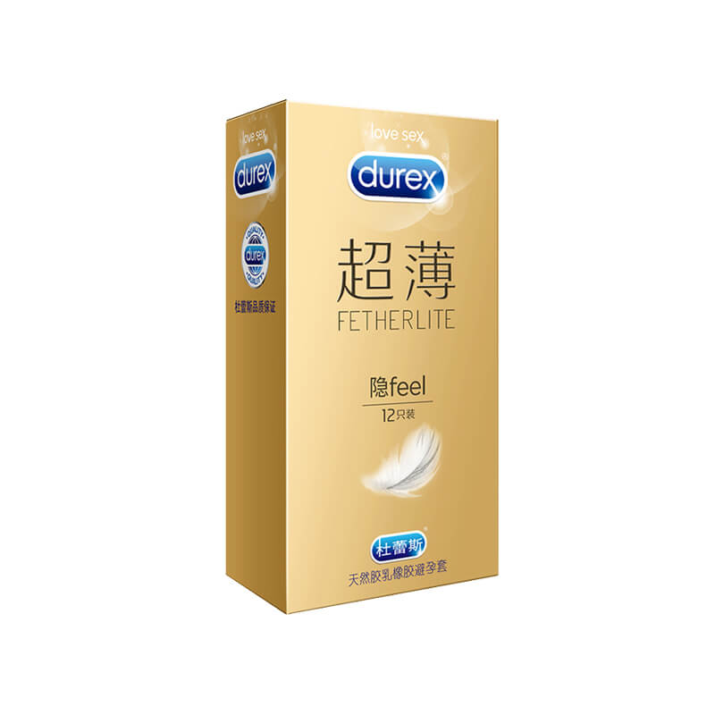 DUREX  gold packaging   Ultra thin   invisible condom Pack of  twelve
