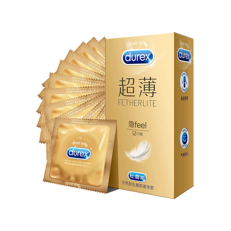 DUREX  gold packaging   Ultra thin   invisible condom Pack of  twelve