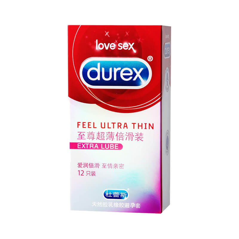 DUREX  Extreme, ultra-thin super slippery  condom Pack of twelve