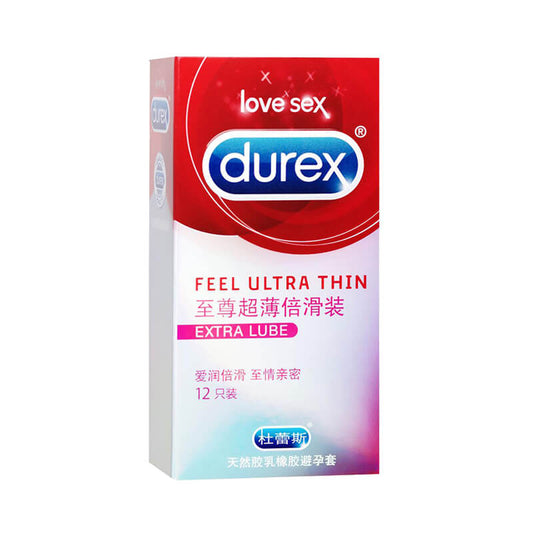 DUREX  Extreme, ultra-thin super slippery  condom Pack of twelve