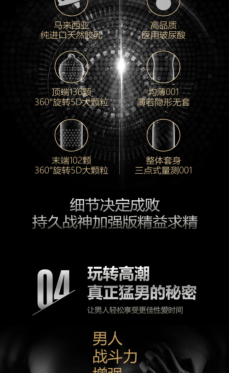 BESTON condom series  Long-lasting God of War Three Pack