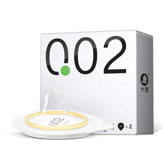 ELEPHANT 002  White  condom  Pack of two