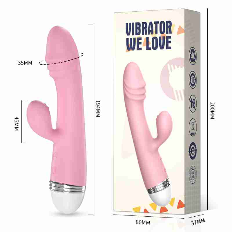 LILO Series vibrator  JYLL Gaochao double vibrator cherry blossom powder