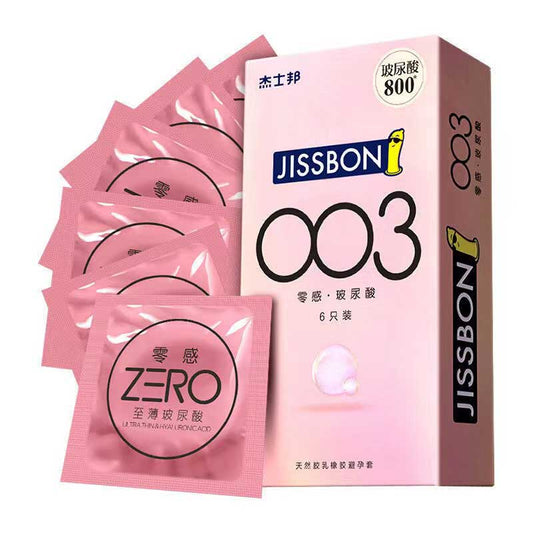 JISSBON 003 Zero sense hyaluronic acid  condom six pcs
