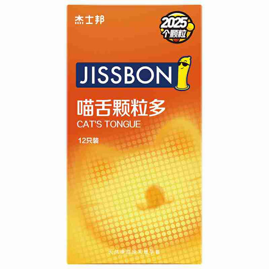 JISSBON Meow Tongue Granules condom twelve pcs