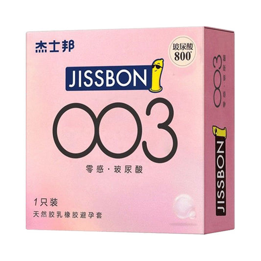 JISSBON 003 Zero sense hyaluronic acid condom   One pcs
