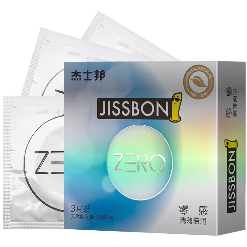 JISSBON Fresh, ultra-thin, ultra-lubricant condom  three pcs