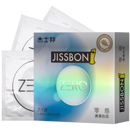 JISSBON Fresh, ultra-thin, ultra-lubricant condom  three pcs
