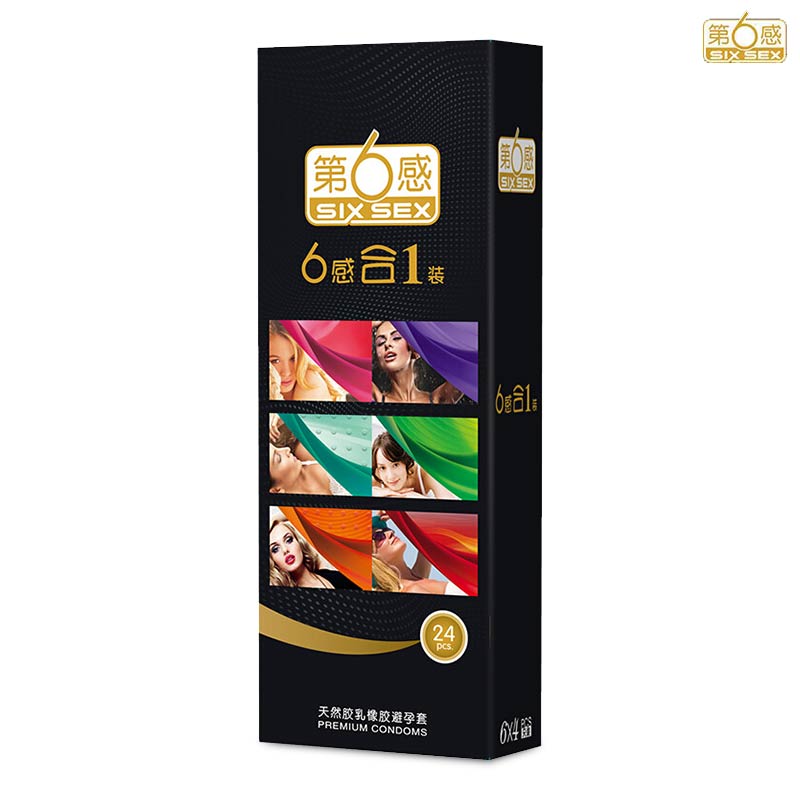 SIX SEX condom  six-in-one Pack of twenty four