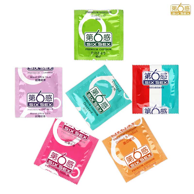SIX SEX condom  six-in-one Pack of twenty four