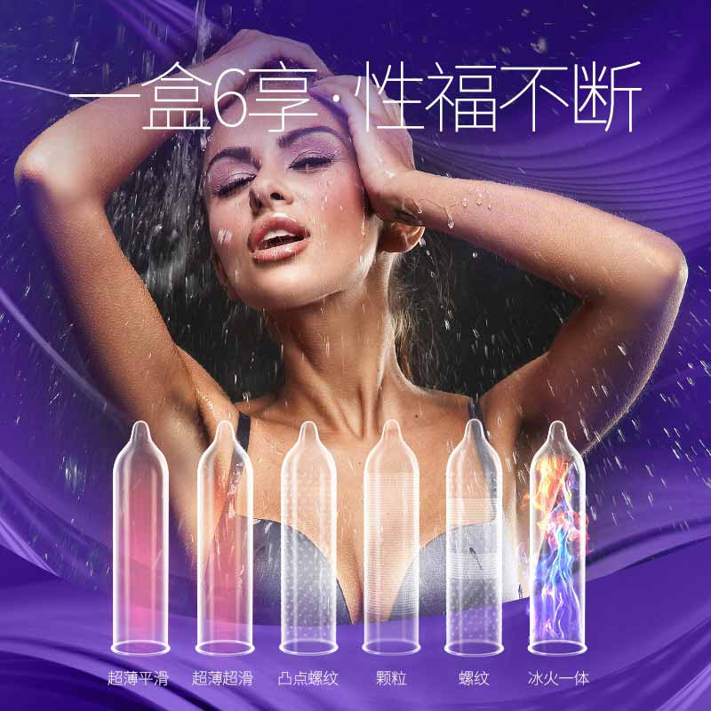 SIX SEX condom  six-in-one Pack of twenty four