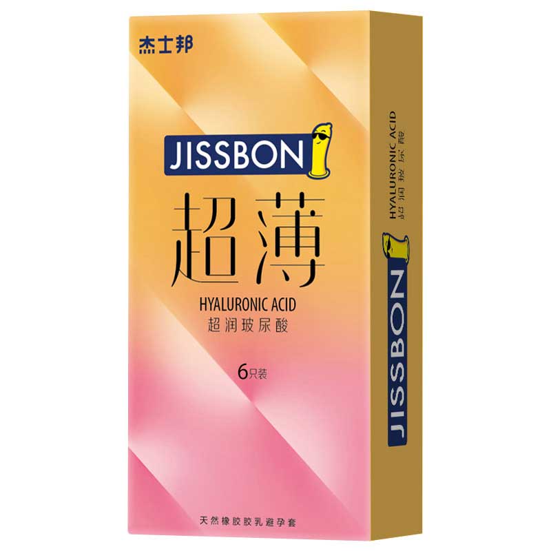JISSBON Ultra-thin hyaluronic acid condom six pcs