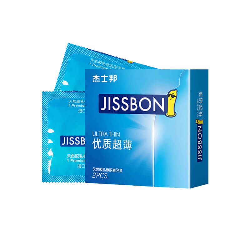 JISSBON  High quality and ultra-thin condom  two pcs