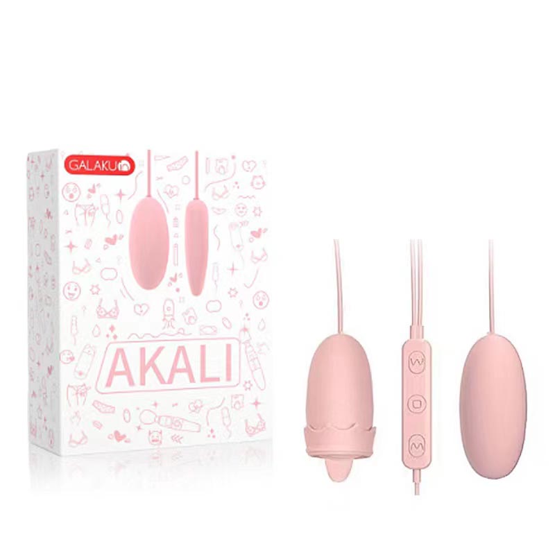 GALAKU series vibrator  Akali tongue licks double vibrator pink (flower shape)