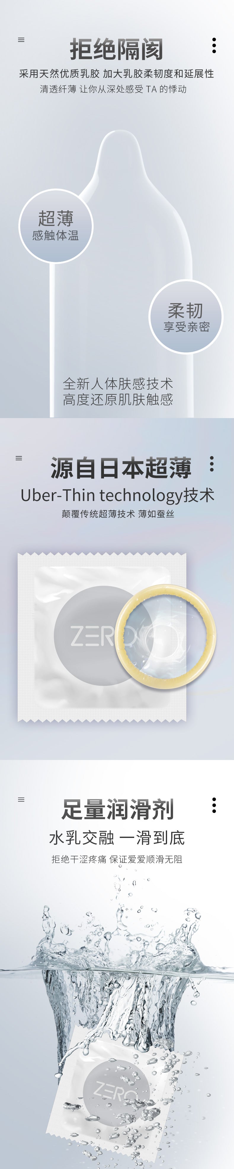 JISSBON Zero sense ultra-thin condom twelve pcs