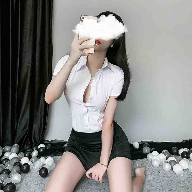 Fengyuegu sexy underwear  1355 black and white