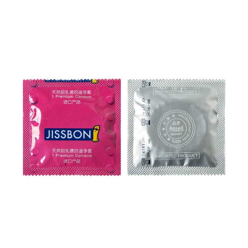 JISSBON  3D Large particles condom two pcs