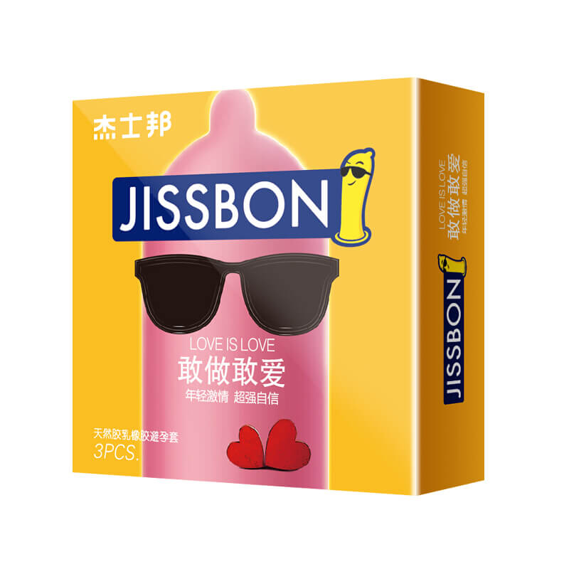 JISSBON Dare to love and do  condom three pcs