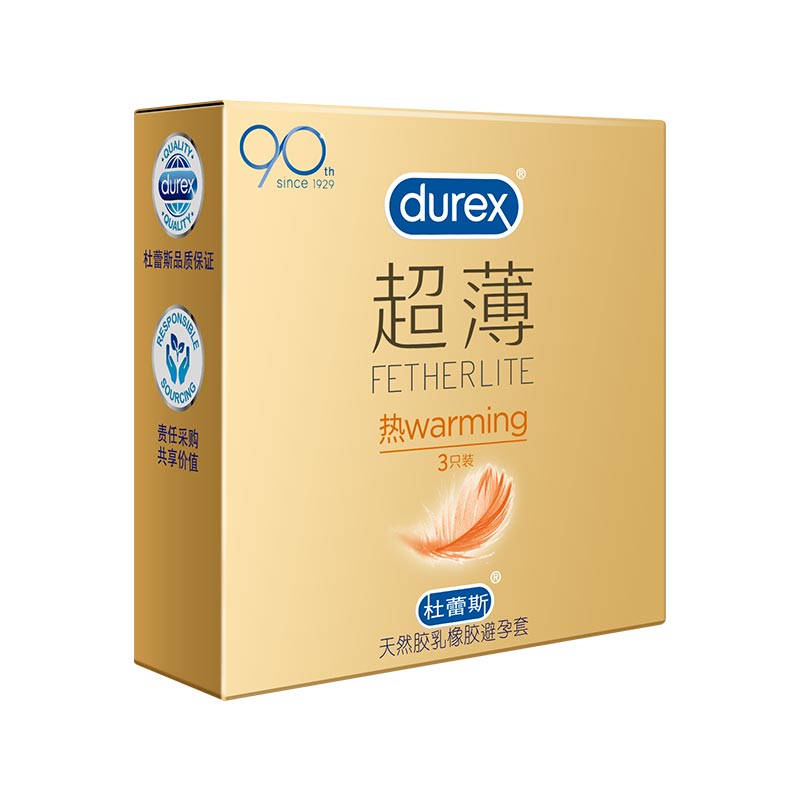 DUREX  gold packaging  Ultra thin hot condom  Pack of  three