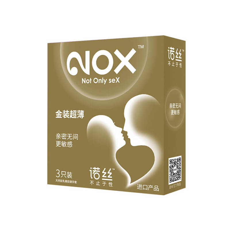 NOX Gold packaging ultra-thin condom three  pcs