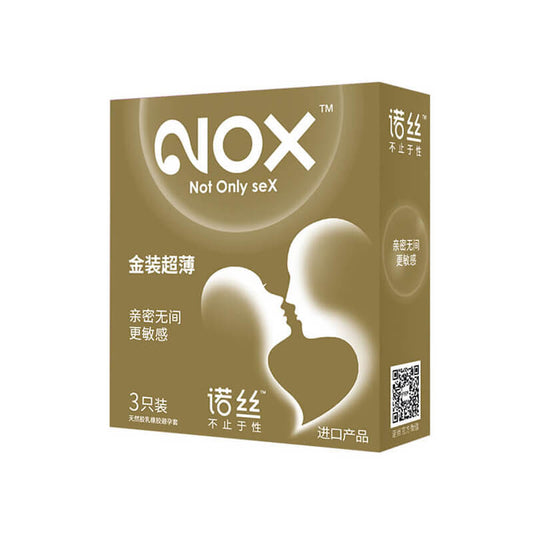 NOX Gold packaging ultra-thin condom three  pcs