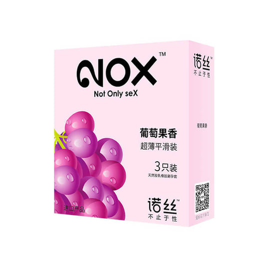 NOX Grape fruity aroma condom  three pcs