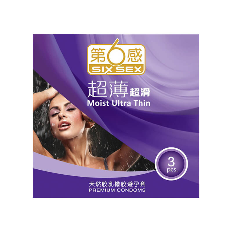 SIX SEX Ultra-thin and ultra-smooth  condom  Pack of three