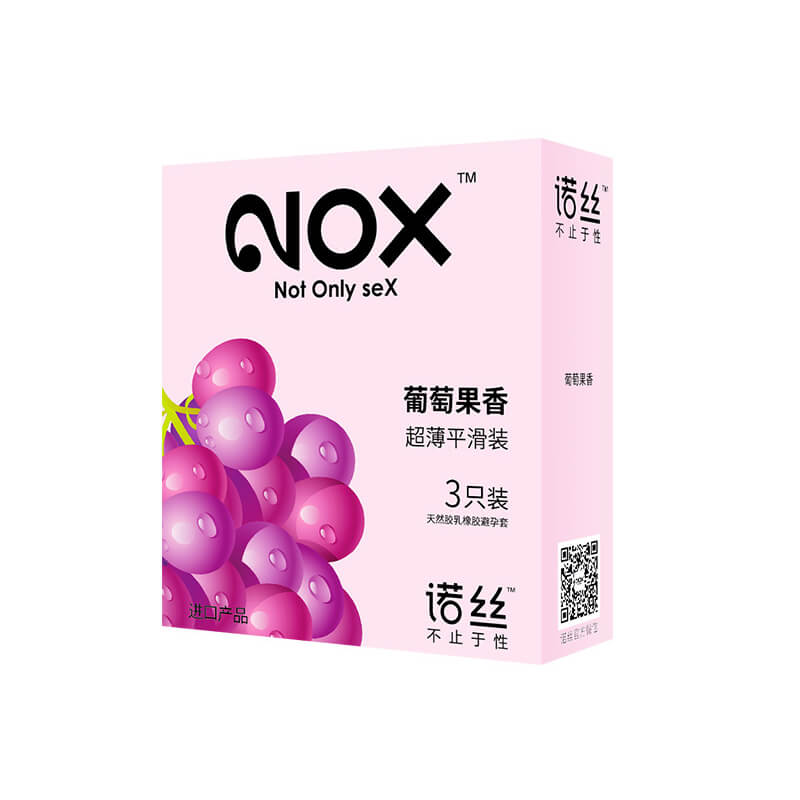 NOX Grape fruity aroma condom  three pcs