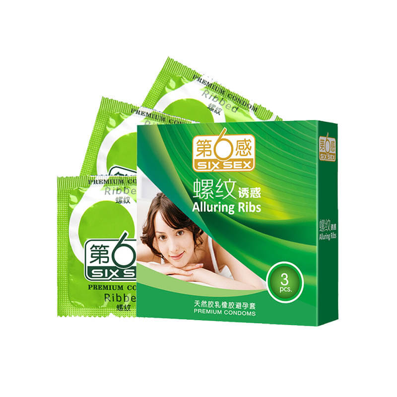 SIX SEX  Thread  charm condom  Pack of three