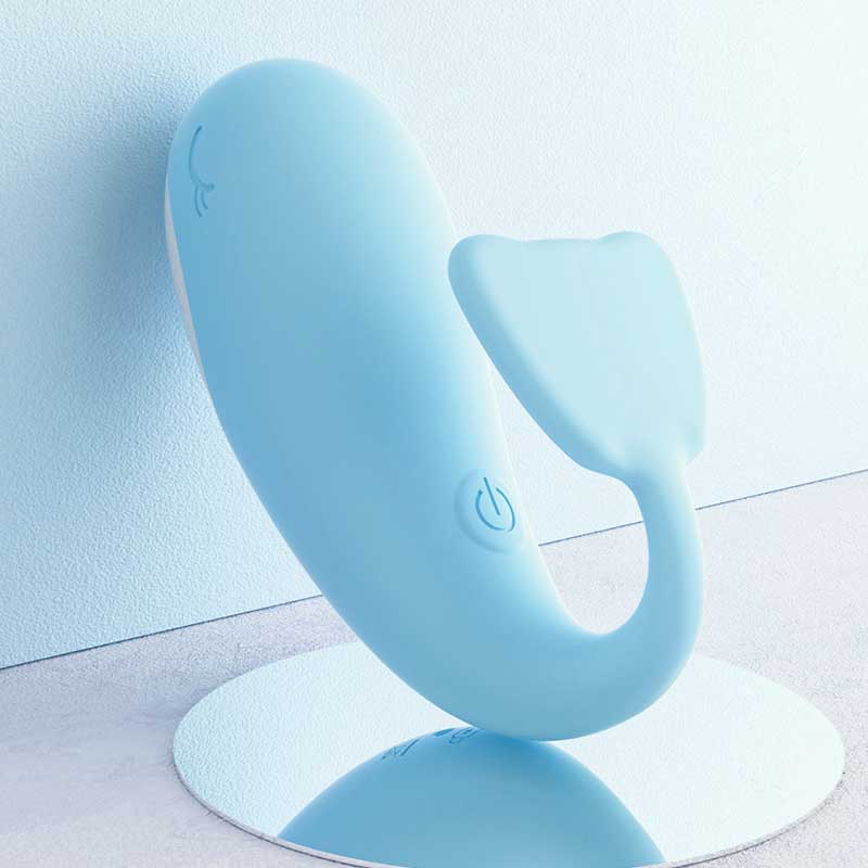 GALAKU series  Vibrator baby whale sky blue