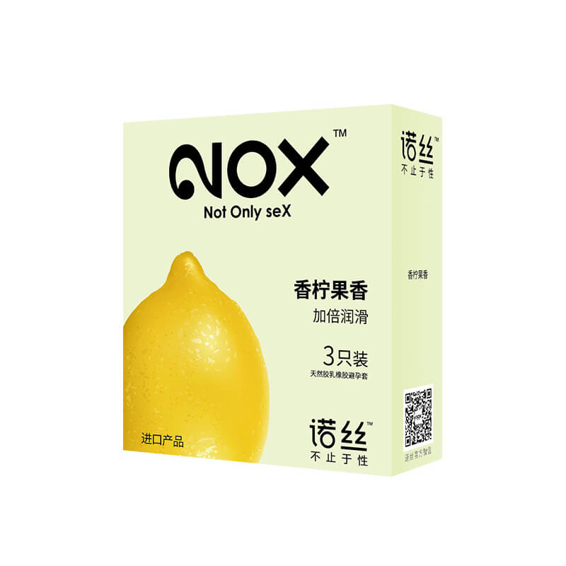 NOX Lemony fruity aroma condom  three pcs