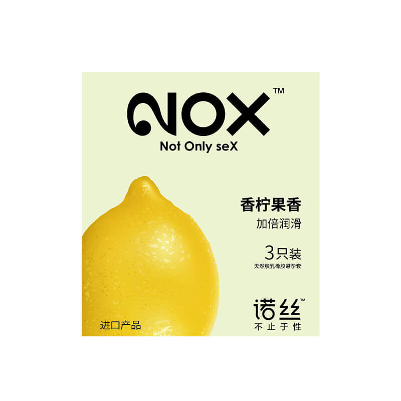 NOX Lemony fruity aroma condom  three pcs