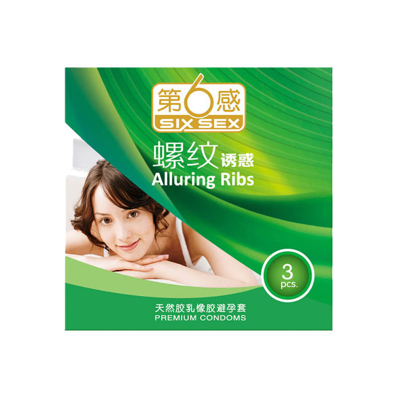 SIX SEX  Thread  charm condom  Pack of three