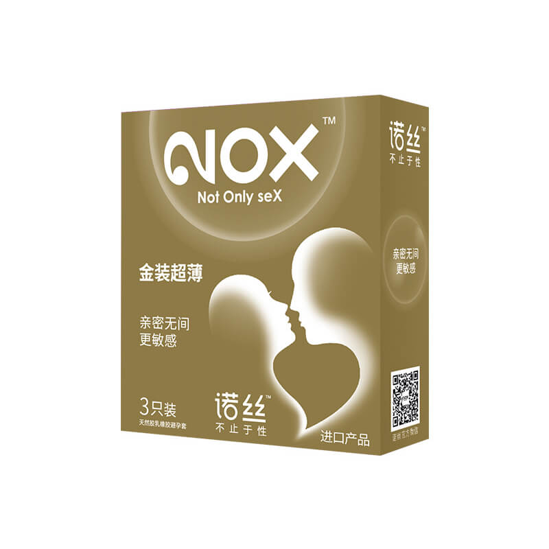 NOX Gold packaging ultra-thin condom three  pcs
