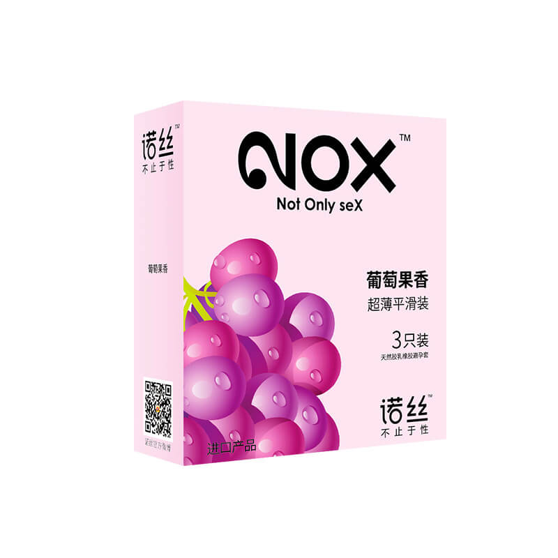 NOX Grape fruity aroma condom  three pcs