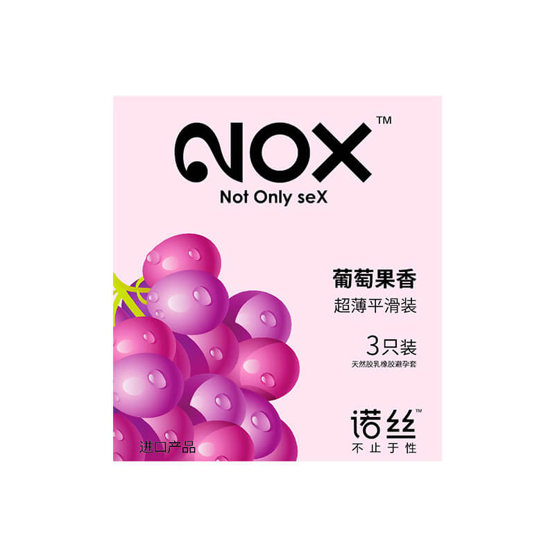 NOX Grape fruity aroma condom  three pcs